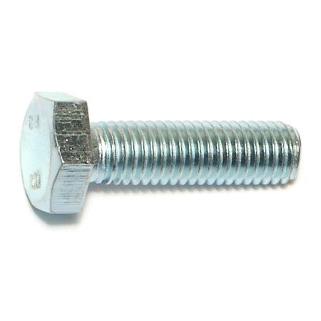 Midwest Fastener Class 8.8, M10-1.50 Hex Head Cap Screw, Zinc Plated Steel, 35 mm L, 25 PK 50463